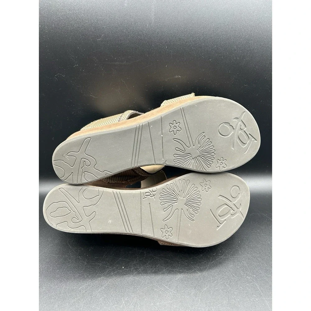 Womens OTBT Starlike Platform Wedge Sandals Gold Mesh Size 9.5